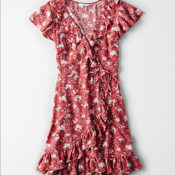 american eagle wrap dress